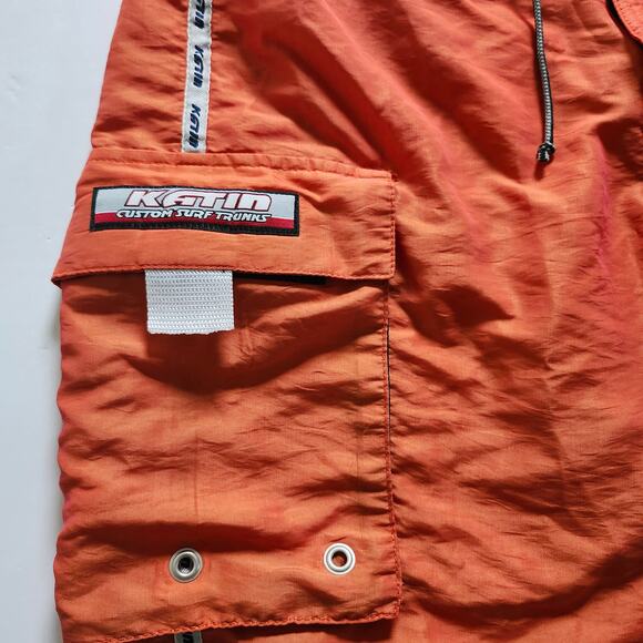 Katin Custom Orange Surf Trunks Commander Size 29 - Picture 5 of 8